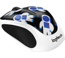 LOGITECH  Spaceman M238 Wireless Optical Touch Mouse - Black & White